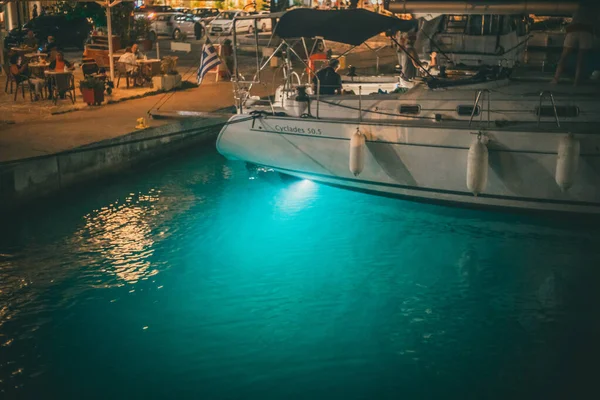 Travel around Greece yachts in Ionic Sea — Stock Photo, Image