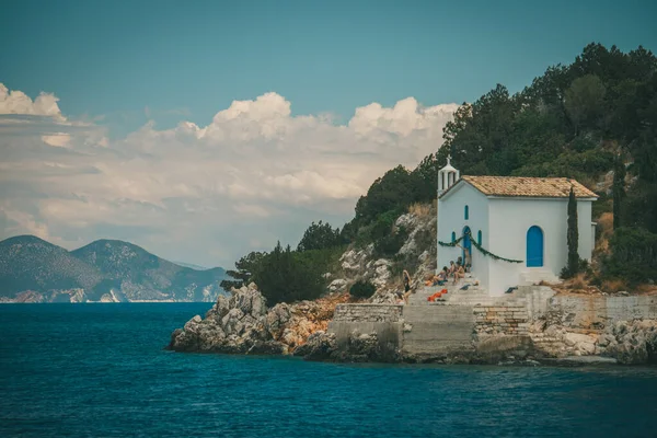 Utazás körül Görögország jachtok Ionic Sea — Stock Fotó