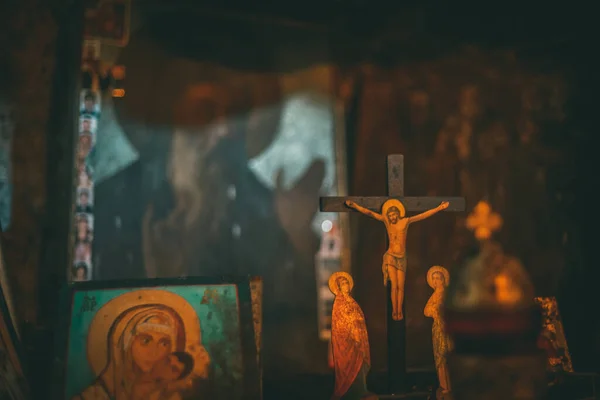 L'autel du Monastère Sacré Céphalonie île, Grèce — Photo