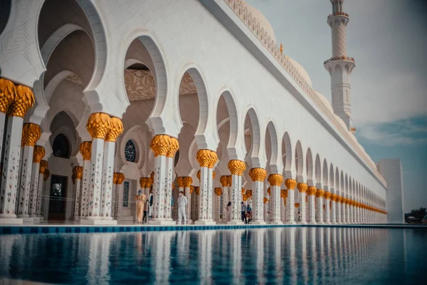 Abu Dhabi Grand Mesquita Sheikh Zayed Grand Mesquita Maior Mesquita — Fotografia de Stock