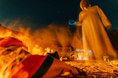 Night art of Dahab Egypt