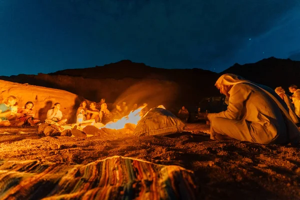 Night Art Dahab Egypt — Stok fotoğraf