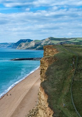 Dorset beach İngiltere'de