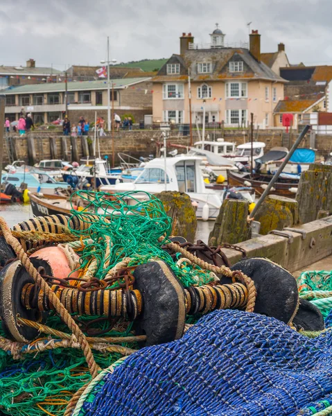 Dorset, Bridport, baia di Westbay porto britannico — Foto Stock