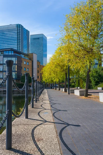 Muelle canario de Londres Reino Unido — Foto de Stock