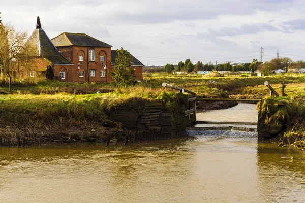 Essex İngiltere'de Battlesbridge savak — Stok fotoğraf