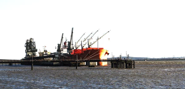 River thames estuary shipping — Stock Photo, Image