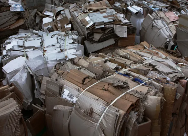 Reciclagem de papel para gestão de resíduos — Fotografia de Stock