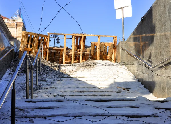 Revolutionary barricades — Stock Photo, Image