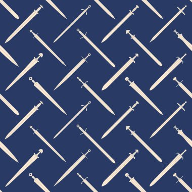 Projen için kadim kılıçlarla kusursuz desen