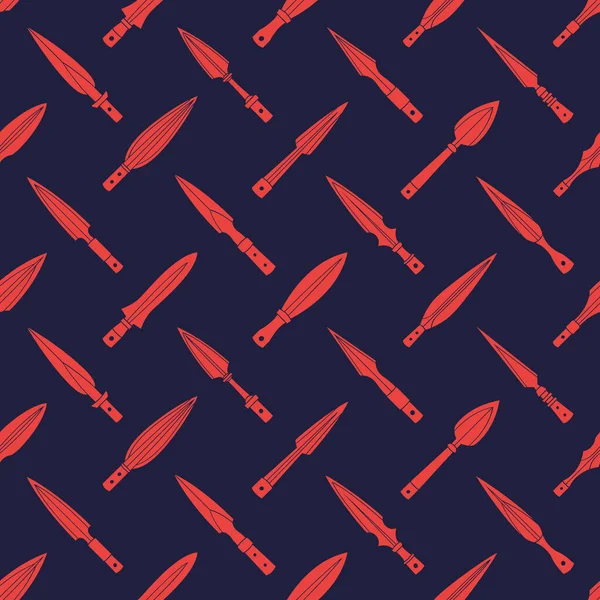 Projeniz için antik mızrak başlıklarına sahip kusursuz desen