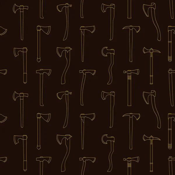 Seamless Pattern Ancient Battle Axes Your Project — Stock Vector