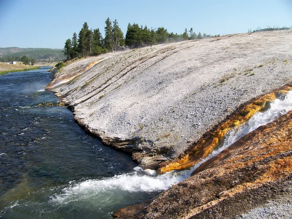 De yellowstone rivier — Stockfoto