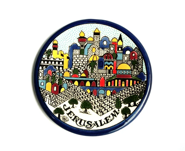 Decorative Plate "Jerusalem" — Stock Photo, Image