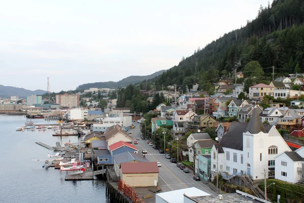 Kitchekan Stadt in alaska — Stockfoto