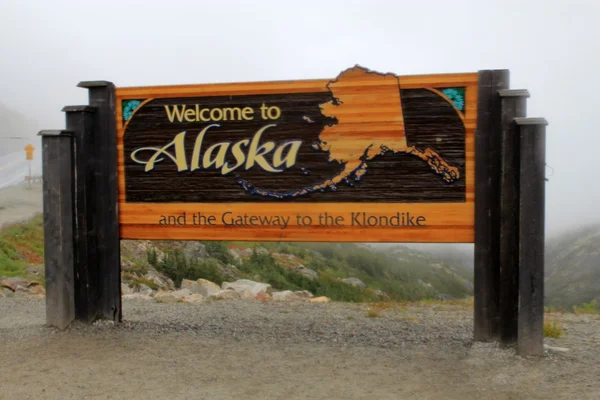 Vítejte na Aljašce — Stock fotografie