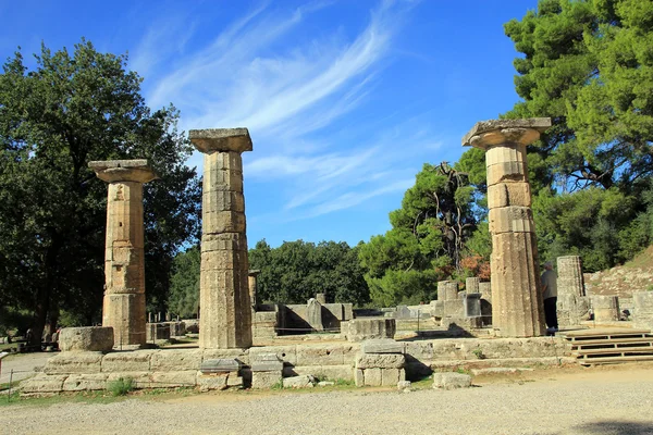 Heraion (Templo de Hera) en Olympia — Foto de Stock