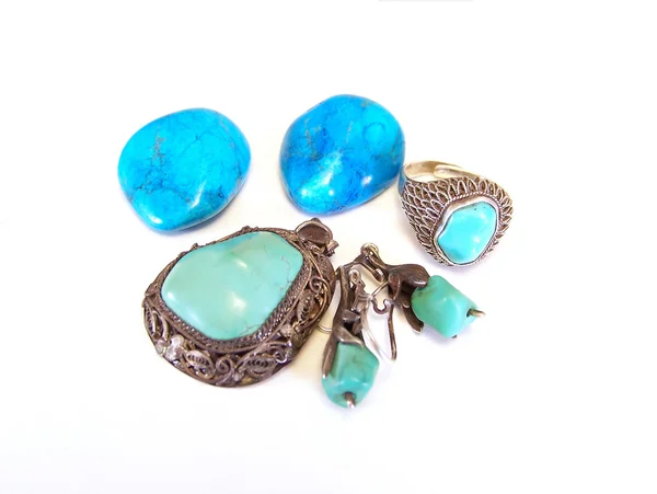 Turquoise Set — Stockfoto