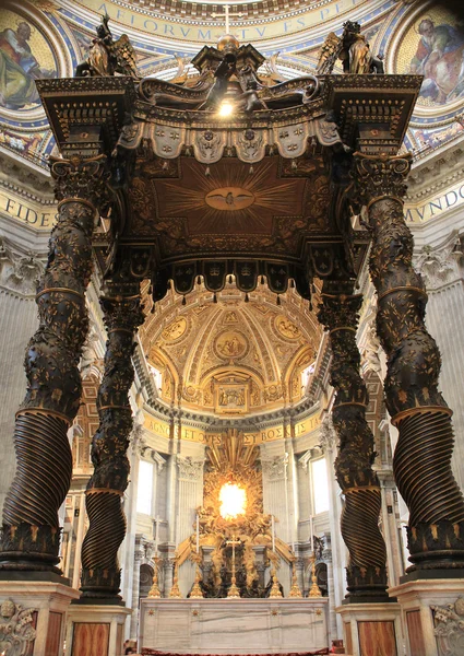 Cattedra Altar de la Basílica de San Pedro —  Fotos de Stock