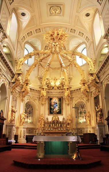 The interior of Notre Dame de Quebec church — Stok fotoğraf
