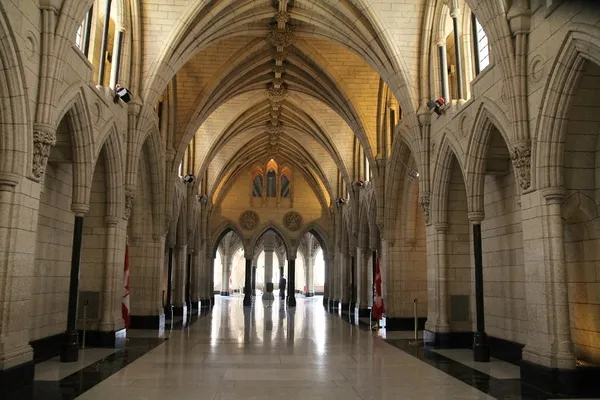 Inre av kanadensiska parlamentet — Stockfoto