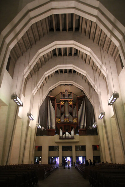 Interior of Saint Josef  Oratory of Mount Royal in Montreal, Canada