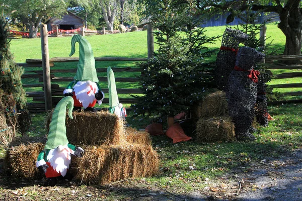 Weihnachtsdekoration Park — Stockfoto