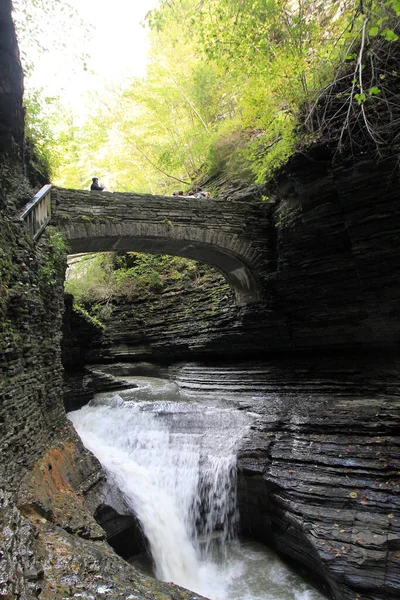 Watkins Glen Waterfall New York Állam Usa — Stock Fotó