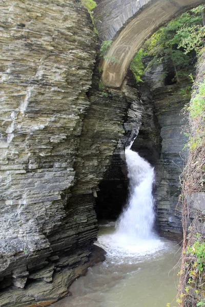 Watkins Glen Waterfall New York Állam Usa — Stock Fotó