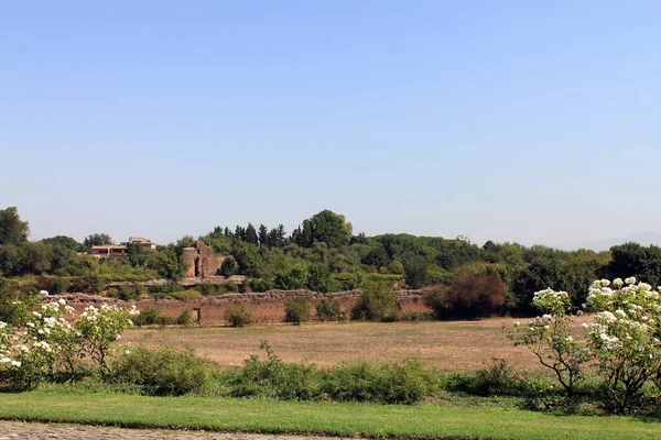 Antichi Ruderi Sulla Appia Roma — Foto Stock