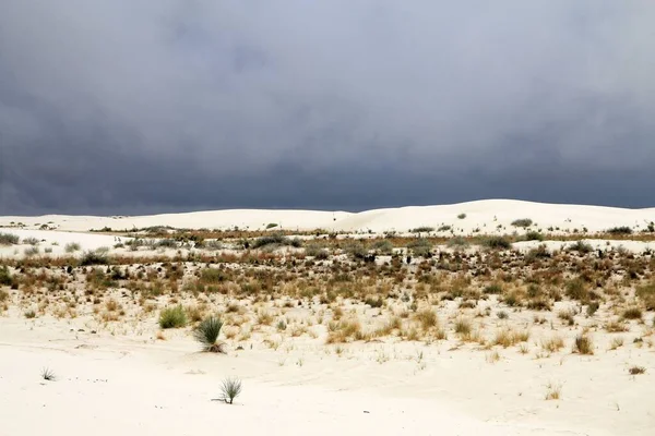 Beyaz Kumlar New Mexico Abd Park Ediyor — Stok fotoğraf