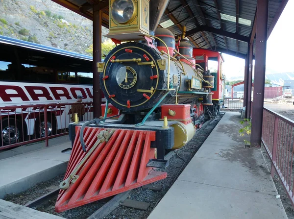 ニューメキシコ州 アメリカのレトロな機関車と列車 — ストック写真