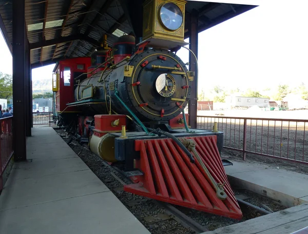 ニューメキシコ州 アメリカのレトロな機関車と列車 — ストック写真