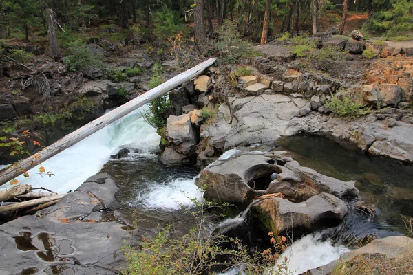 美国俄勒冈州的罗克河瀑布 — 图库照片