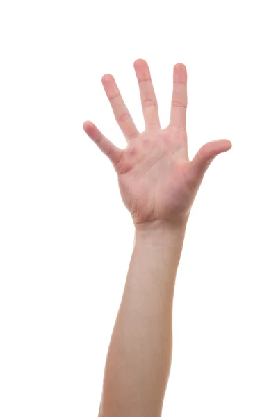 Hand rising and grabbing for other hands — Stock Photo, Image