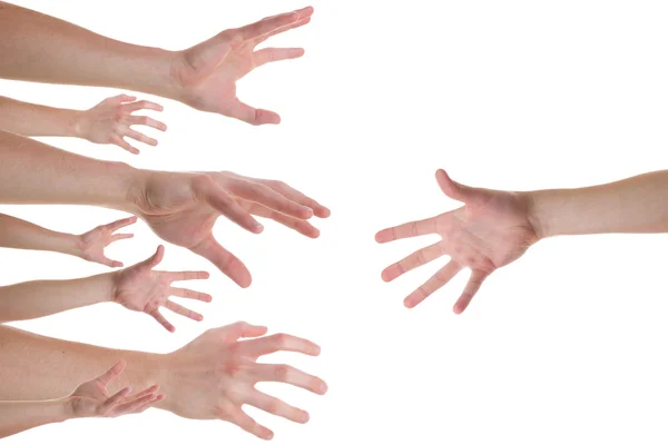 Ruce pro pomocnou ruku Stock Snímky