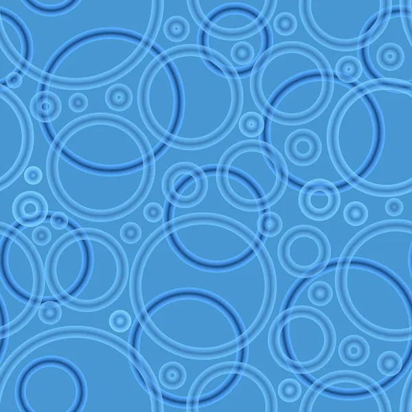 Geometrische Poa Nahtlose Muster Von Zufällig Angeordneten Azurblauen Ringen Mit — Stockfoto