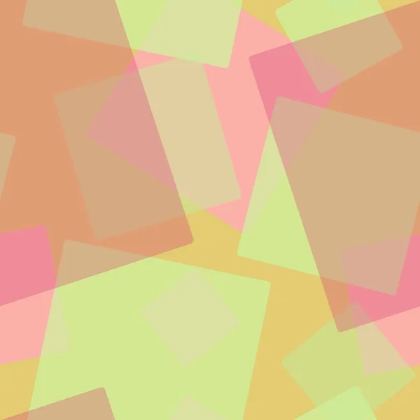Abstract Seamless Pattern Randomly Arranged Overlapping Transparent Rettangles Squares Yellow — Fotografia de Stock