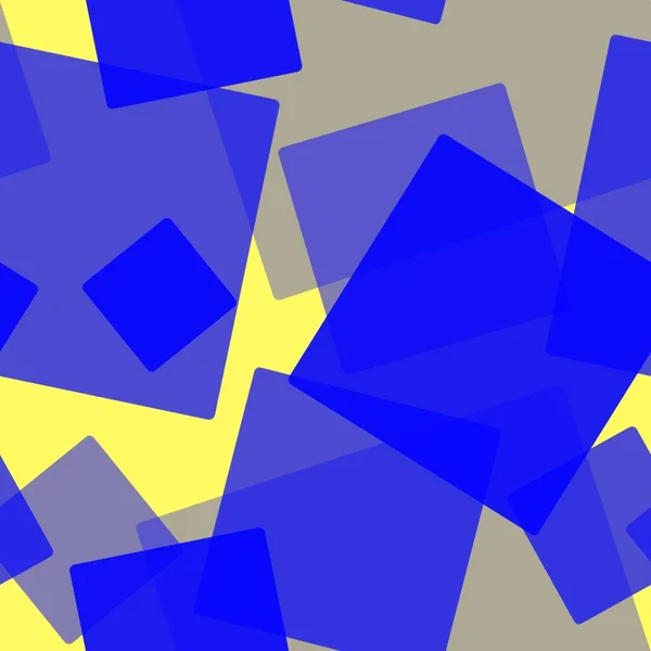 Αφηρημένη Αδιάλειπτη Μοτίβο Τυχαία Τοποθετημένα Επικαλυπτόμενα Διαφανή Ορθογώνια Τετράγωνα Μπλε — Φωτογραφία Αρχείου