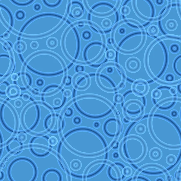 Geometrische Poa Nahtlose Muster Von Zufällig Angeordneten Azurblauen Ringen Mit — Stockfoto