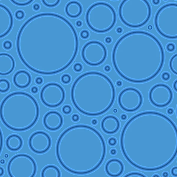 Geometrische Poa Naadloos Patroon Van Willekeurige Gerangschikte Azuurblauwe Ringen Met — Stockfoto