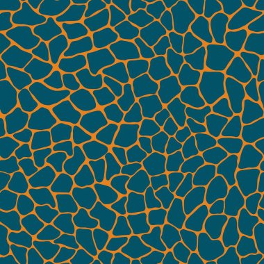 Terrazzo modern moda renksiz desen. Karmaşık küçük parçalar içeren soyut yaratıcı arkaplan düzensiz şekiller. Kağıt, tekstil, baskı, duvar kağıdı, terrazzo döşeme. Mavi, turuncu renkler.