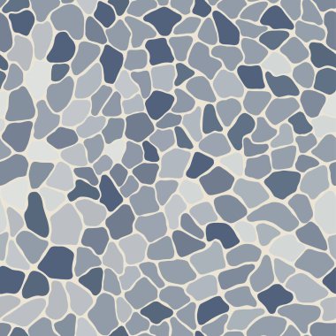 Terrazzo modern moda renksiz desen. Karmaşık küçük parçalar içeren soyut yaratıcı arka plan düzensiz şekiller. Kağıt, tekstil, baskı, duvar kağıdı, terrazzo döşeme. Gri, bej rengi gölgeler.
