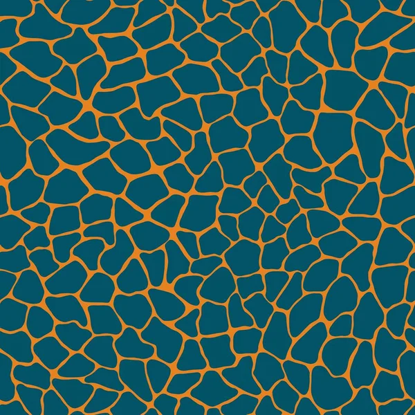Terrazzo modern moda renksiz desen. Karmaşık küçük parçalar içeren soyut yaratıcı arkaplan düzensiz şekiller. Kağıt, tekstil, baskı, duvar kağıdı, terrazzo döşeme. Mavi, turuncu renkler.