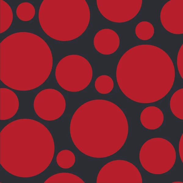 Abstraktní Bezešvé Vzor Červenými Různými Kuličkami Vínově Pozadí Ilustrace Překrývající — Stock fotografie
