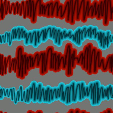 Paralel ince fırça çizgileri, dikişsiz desenli yatay renkli karalama süsü. Serbest çizim, moda kumaşları, tekstil, ev dekorasyonu, kart, şablon.