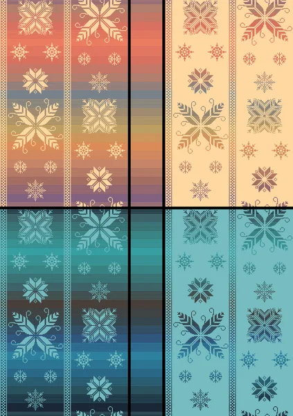 Patrón de Snowflacke tradicional nórdico —  Fotos de Stock