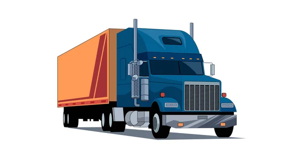 Heavy duty truck vector illustration