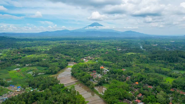 Légi Felvétel Aqsa Klaten Mecset Délkelet Ázsia Legnagyobb Mecsete Klaten — Stock Fotó