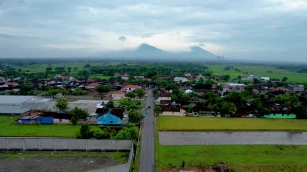 Aerial View Beautiful View Morning Klaten City Klaten Indonesia January — Vídeos de Stock